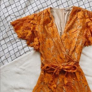 “Selfie Leslie” Orange Dress